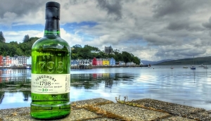 Bottle of Tobermory Whisky in Tobermory, isle of Mull