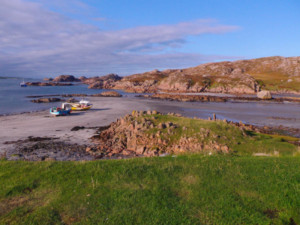Fionophort beach on the Isle of Mull awaiting the Iona ferry