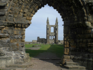 St Andrews ruined Cathedral oldest in Scotland