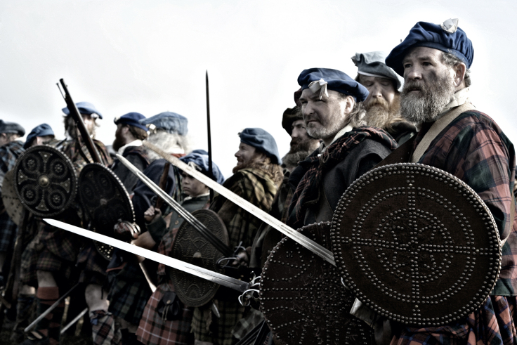 Typical of the highlanders broadswords