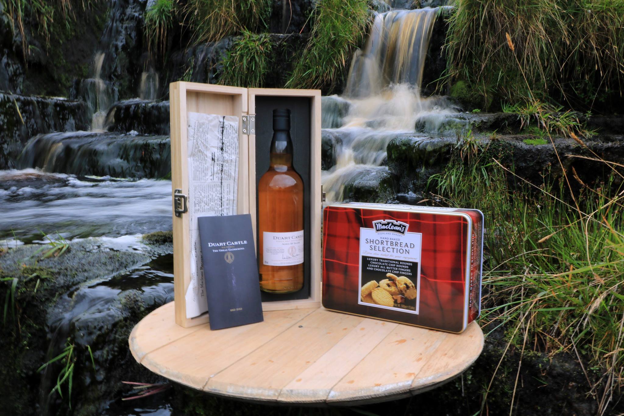 Clan Maclean Gathering whisky and biscuits