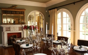 the dining room of Melfort House